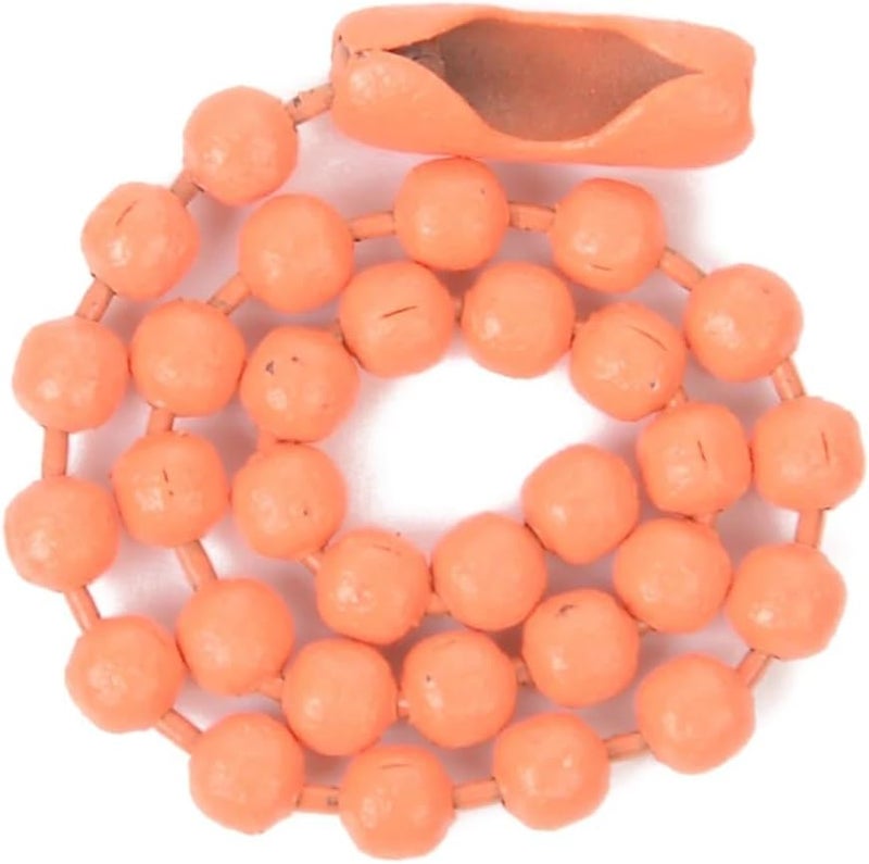Orange Ball Bead Chain 2 4mm 12cm 500 Pcs For DIY Jewelry Making Bracelet Accessories - Image 1